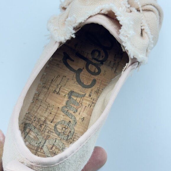 Sam Edelman Cabrera Canvas Platform Espadrille Knotted Bow Pink Womens 6.5 Shoe - Picture 12 of 12